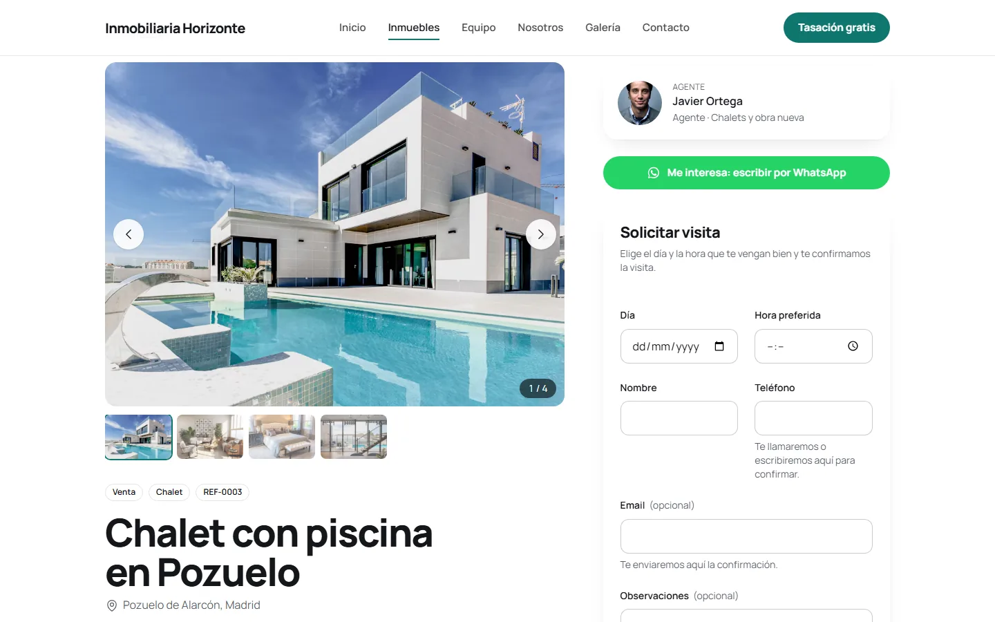 Ficha del inmueble