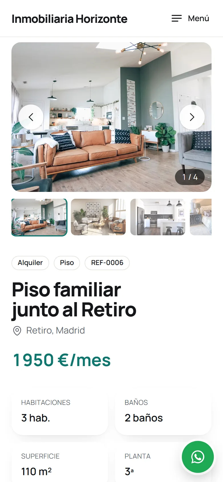 Ficha en el móvil