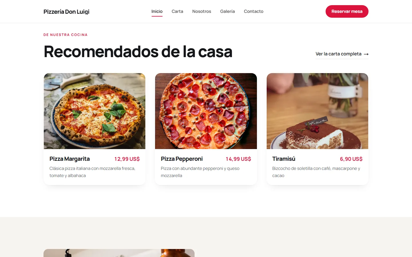 Recomendados de la casa