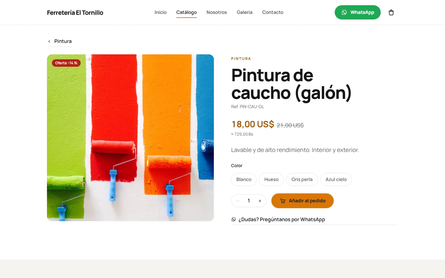 Ficha del producto
