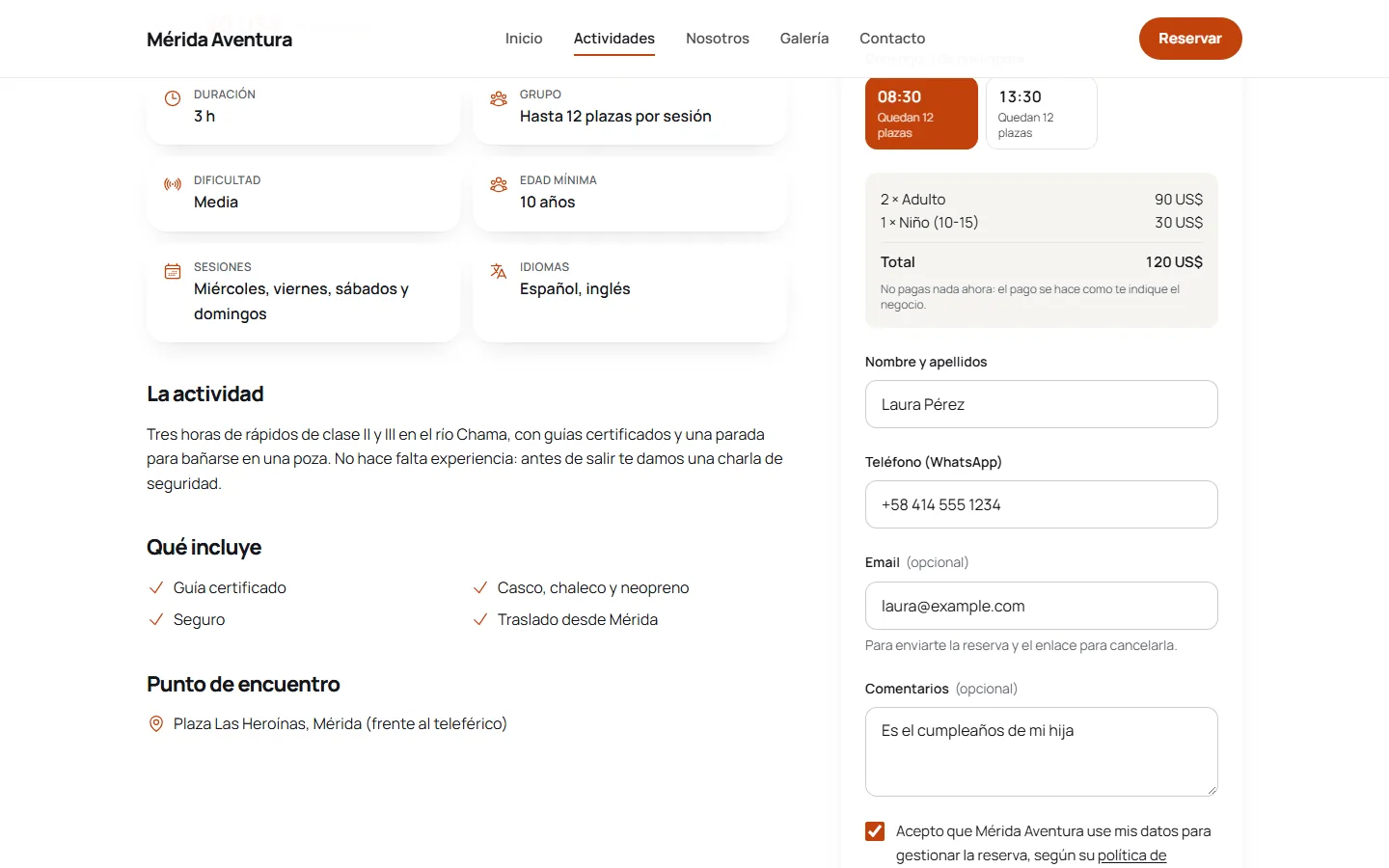 Total y datos